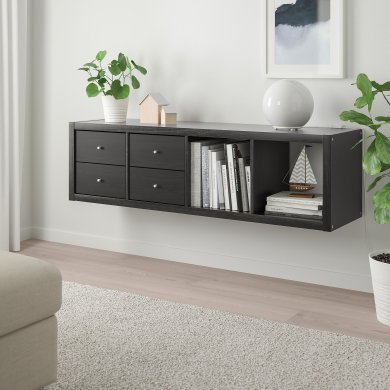 IKEA Стелаж KALLAX Коричневий (ИКЕА КАЛЛАКС) 39278290 фото - 3