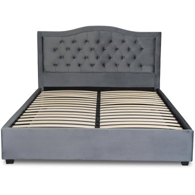 Ліжко Mebel Elit APOLLO Welur 160x200 см Сірий - 3 Ліжко Mebel Elit APOLLO Welur 160x200 см Сірий ME.APOLLO/160/CP/V/LOZ фото - 3