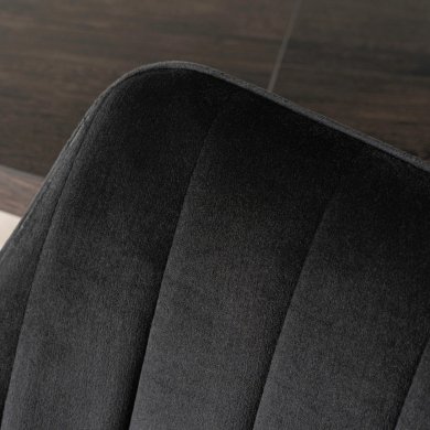 Обідній стілець поворотний Mebel Elit MUMBAI Welur Чорний ME.MUMBAI/CZ/V/K фото - 8