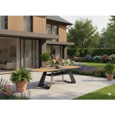 Раскладной садовый стол Garden Line ATO4126 Дерево ATO4126 фото - 4