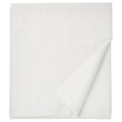 IKEA Простирадло RONNVECKMAL 150x260 см Білий (ИКЕА РОННВЕКМАЛЬ) 90532674