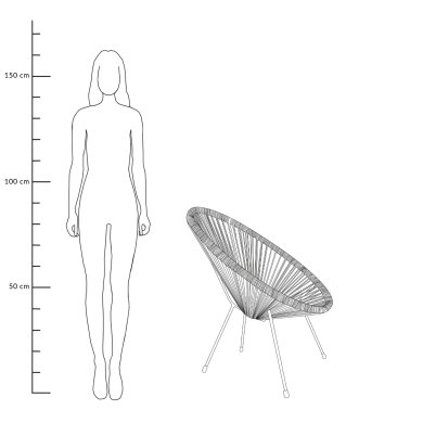 Садовое кресло Homla ACAPULCO Белый - 4 Садовое кресло Homla ACAPULCO Белый 161846 фото - 4
