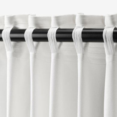 IKEA Штори TIBAST 145x300 см 2 шт Білий (ИКЕА ТИБАСТ) 10396760 фото - 11