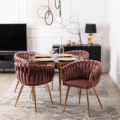 Обідній стілець Mebel Elit CAPI Welur Рожевий ME.CAPI/R/ZL/V/K фото - 5