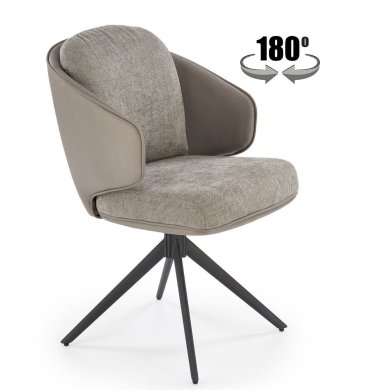 Обеденный стул поворотный Halmar K554 Пепельный V-CH-K/554-KR-POPIELATY