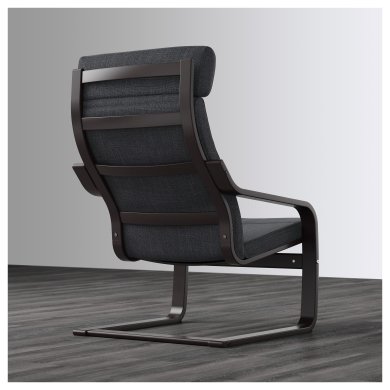 Крісло-качалка POANG Темно-сірий - 11 IKEA Крісло-качалка POANG Темно-сірий (ИКЕА ПОАНГ) 19197780 фото - 11