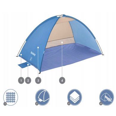 Пляжная палатка Bestway 68105 PAVILLO Синий BES68105 фото - 3