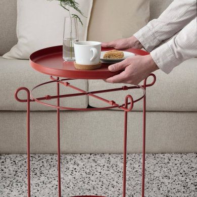 IKEA Журнальний стіл LIVELYCKE Червоний (ИКЕА ЛИВЛИККЕ) 70564010 фото - 5