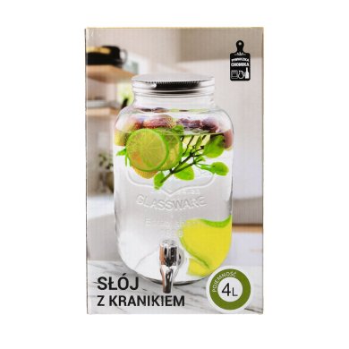 Диспенсер для напоїв Chomik 4 л Прозорий DUC1029 фото - 6