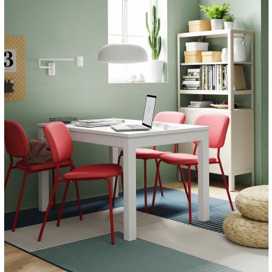 IKEA Розкладний обідній стіл LANEBERG Білий (ИКЕА ЛАНЭБЕРГ) 60416138 фото - 3