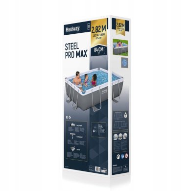 Каркасний басейн Bestway 56629 POWER STEEL 282x196x84 см Сірий - 12 Каркасний басейн Bestway 56629 POWER STEEL 282x196x84 см Сірий BES56629 фото - 12