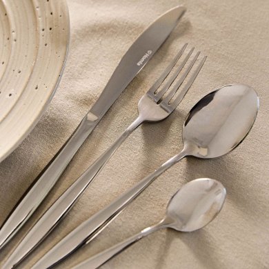 Набір столових приладів Homla LIVADI 24 шт Сріблястий 228066 фото - 5