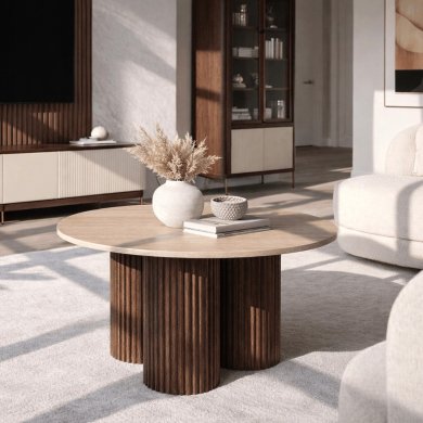 Журнальный стол Mebel Elit CARTAGENA Ceramic Травертин ME.CARTAGENA/TRAW/O/L фото - 6