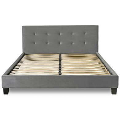 Ліжко Mebel Elit BUENO Welur 160x200 см Сірий - 3 Ліжко Mebel Elit BUENO Welur 160x200 см Сірий ME.BUENO/160/P/V/LOZ фото - 3