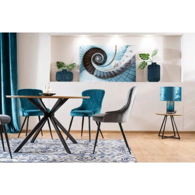 Обеденный стул Signal LOTUS Welur Бирюзовый LOTUSVCTU фото - 4