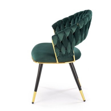 Обеденный стул Halmar K551 Темно-зеленый - 4 Обеденный стул Halmar K551 Темно-зеленый V-CH-K/551-KR-C.ZIELONY фото - 4