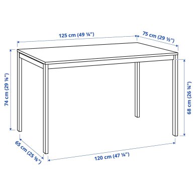 IKEA Обеденный стол MELLTORP Белый (ИКЕА МЕЛЛТОРП) 19011777 фото - 18