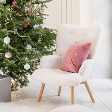Кресло мягкое Homla MOSS TEDDY BOUCLE Белый 209866 фото - 6