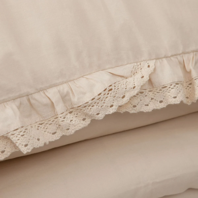 Комплект постельного белья Homla MOISES 160x200 см Бежевый - 2 Комплект постельного белья Homla MOISES 160x200 см Бежевый 213550 фото - 2