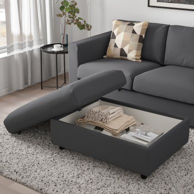 Підставка для ніг VIMLE Сірий - 4 IKEA Підставка для ніг VIMLE Сірий (ИКЕА ВИМЛЕ) 39392592 фото - 4