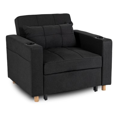 Крісло м'яке розкладне Mebel Elit SOLOR Чорний ME.SOLOR/CZ/T/FW фото - 6