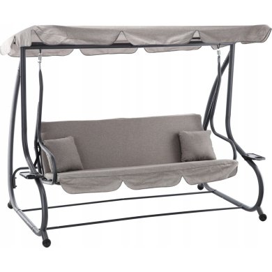 Садовые качели Garden Line 210x120x170 см Серый KRE3095 фото - 4