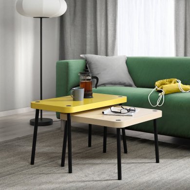 Комплект журнальных столов SONHULT 2 шт Желтый - 7 IKEA Комплект журнальных столов SONHULT 2 шт Желтый (ИКЕА СОНХАЛТ) 50578555 фото - 7