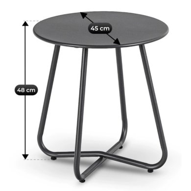 Комплект садових меблів Mebel Elit NIKEA Сірий ME.NIKEA/CZ/T/ZES фото - 7