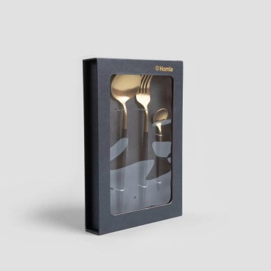 Набор столовых приборов Homla NOIA 4 шт Черный - 5 Набор столовых приборов Homla NOIA 4 шт Черный 239059 фото - 5