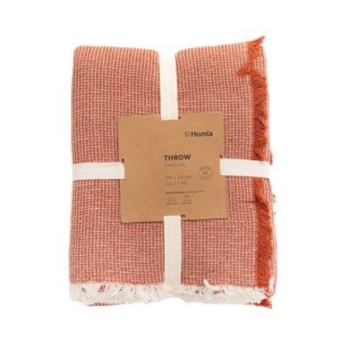 Покривало Homla WAFFEL 180х220 см Помаранчевий 213758 фото - 4
