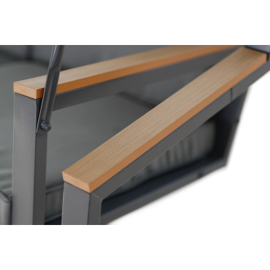 Садова гойдалка Corciano LUX PREMIUM 210х130х176 см Антрацит 5901721051164 фото - 4