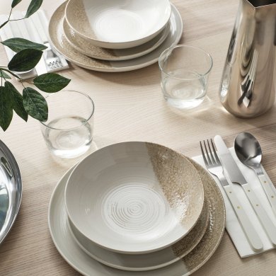 IKEA Глубокая тарелка KRUSTISTEL 19 см Светло-бежевый (ИКЕА КРУСТИСТЕЛЬ) 90584328 фото - 5