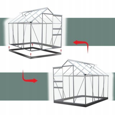 Парник теплица Kontrast 190x190x195 см Прозрачный - 7 Парник теплица Kontrast 190x190x195 см Прозрачный 5.90.212948 фото - 7