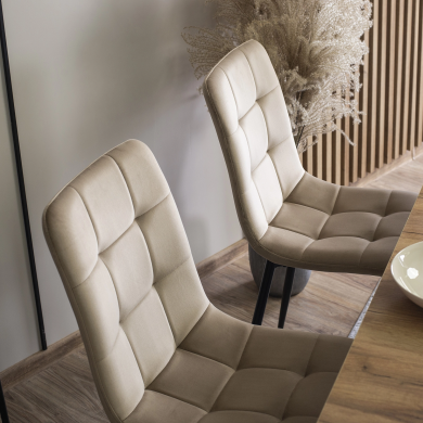 Обідній стілець Mebel Elit PERU Welur Бежевий - 10 Обідній стілець Mebel Elit PERU Welur Бежевий ME.PERU/BZ/V/K фото - 10