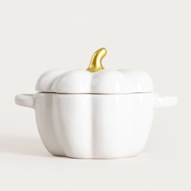 Сервірувальна миска з кришкою Homla PUMPKIE 400 мл Кремовий 230760