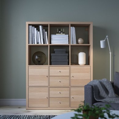 IKEA Стелаж KALLAX Дуб (ИКЕА КАЛЛАКС) 59278265 фото - 10