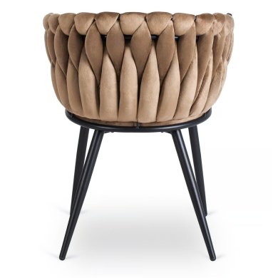 Обеденный стул Mebel Elit ELENA Welur Бежевый ME.ELENA/BZ/V/K фото - 4