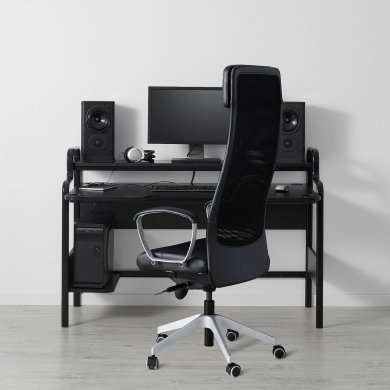 IKEA Компьютерный стол FREDDE Черный (ИКЕА ФРЕДДЕ) 10496062 фото - 4