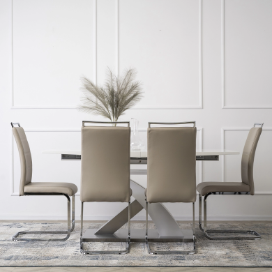 Обеденный стул Mebel Elit LOCA Бежевый ME.LOCA/BZ/CH/E/K фото - 6