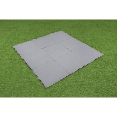 Набір килимків для басейну (пазл) Bestway 58636 78х78 см 9 шт Сірий BES58636 фото - 6