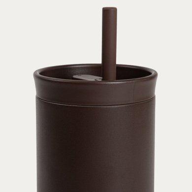Термокружка с трубочкой Homla COCOA 500 мл Коричневый 245353 фото - 3