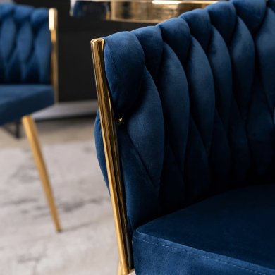 Обідній стілець Mebel Elit CAPI Welur Синій ME.CAPI/GR/ZL/V/K фото - 8
