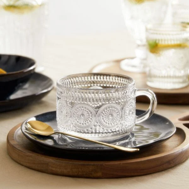 Чашка Homla BARREL 350 мл | Прозорий 201196 фото - 12