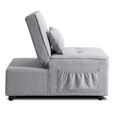 Кресло мягкое раскладное Mebel Elit IBERIS BIG Серый ME.IBERIS/P/T/FW80 фото - 5