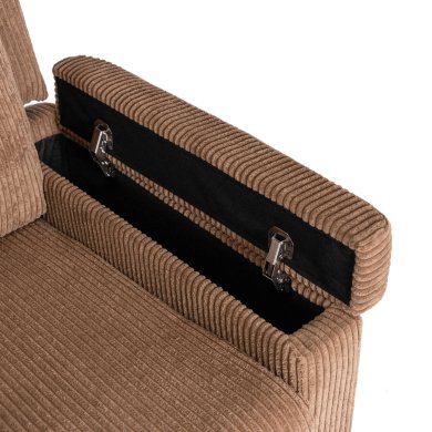 Крісло м'яке розкладне з реклайнером Mebel Elit SPENCER Velvet Коричневий - 13 Крісло м'яке розкладне з реклайнером Mebel Elit SPENCER Velvet Коричневий ME.SPENCER/BR/SZTR/FW фото - 13