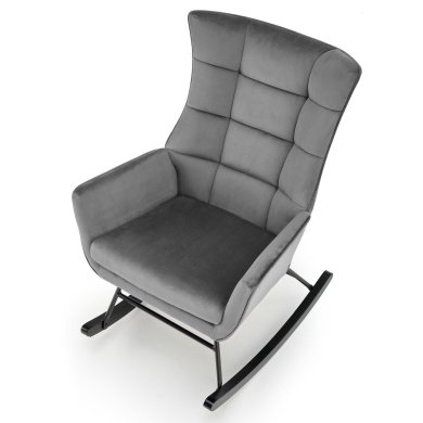Крісло-качалка м'яке Halmar BAZALTO Сірий V-CH-BAZALTO-FOT-POPIELATY фото - 6