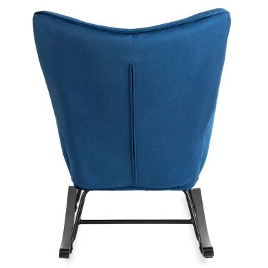 Кресло-качалка мягкое Mebel Elit ELIS Welur Синий ME.ELIS/GR/V/FW фото - 5