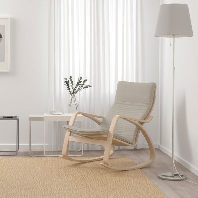 IKEA Крісло-качалка POANG Світло-бежевий (ИКЕА ПОАНГ) 19429266 фото - 3