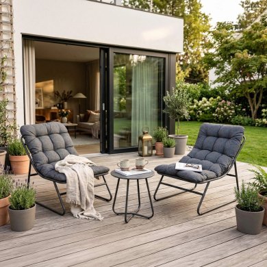 Комплект садових меблів Mebel Elit NIKEA Сірий ME.NIKEA/CZ/T/ZES фото - 6