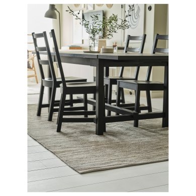 IKEA Ковер TIDTABELL 170х240 см Серый (ИКЕА ТИДТАБЕЛЛ) 60561856 фото - 4